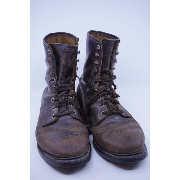 Vintage MASON Boots Mens Size 8 4E Wide EEEE Chippewa Logger Jump Union Made USA - Picture 2 of 7
